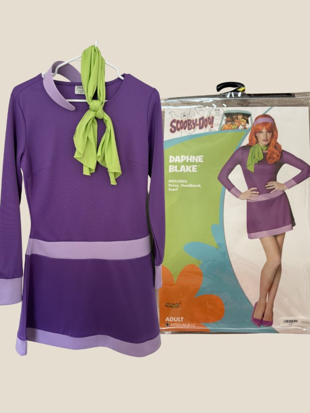 Spirit Halloween/Warner Bros/Scooby Doo, Daphne, Adult Cosplay Costume, Size M